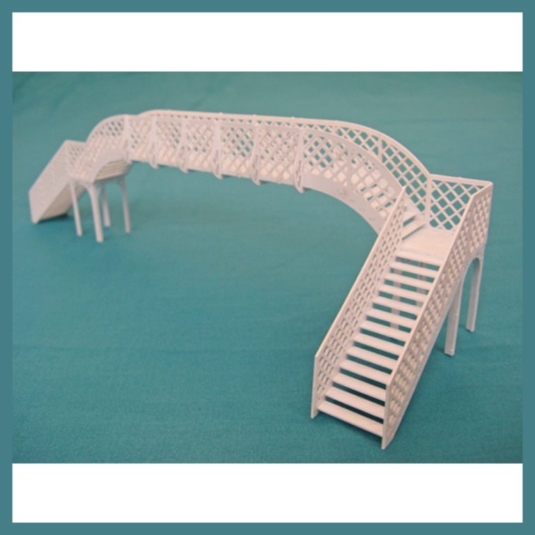 Laser Cut Model 00FOOTBRIDGEKIT01 Platform Level Lattice Footbridge