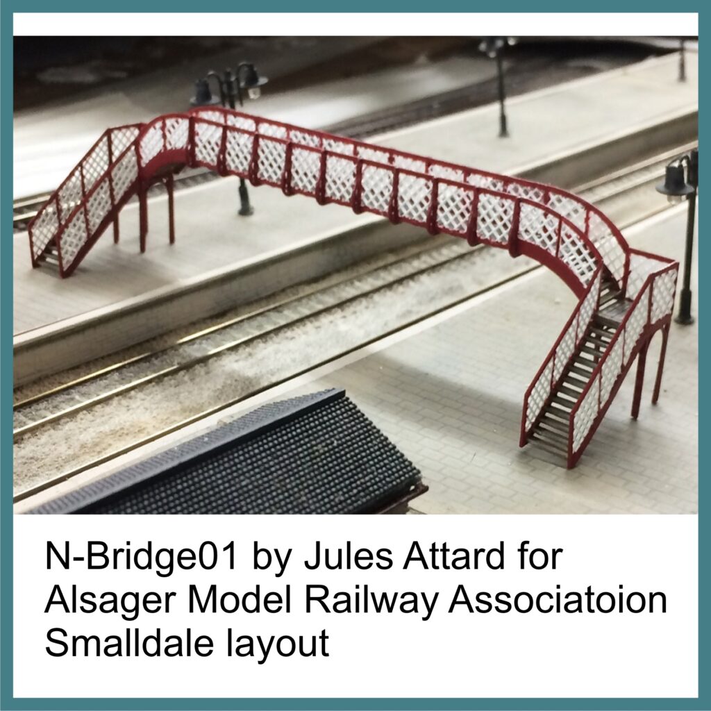 Laser Cut Model NFOOTBRIDGEKIT01 Platform Level Lattice Footbridge kit